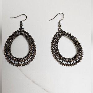 Elegant Bronze Teardrop Earrings